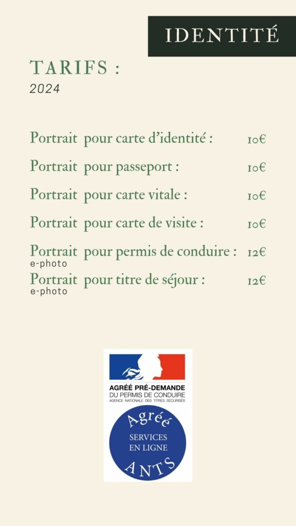 carte identité passeport e-photo titre de séjour permis de conduire photo ants