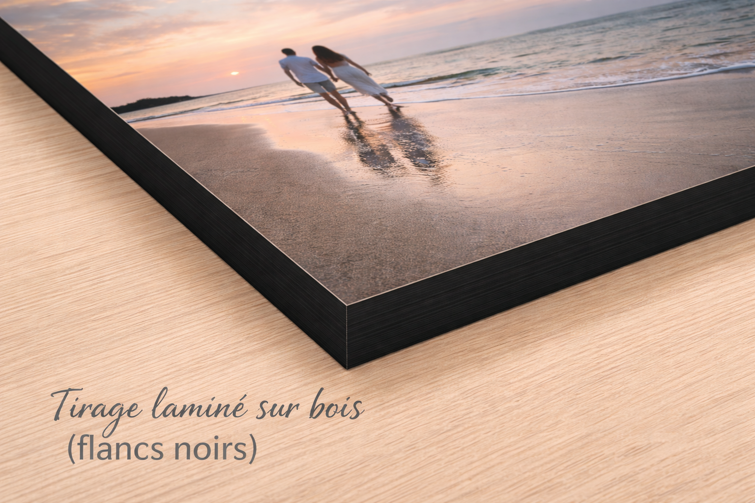 Tirage Laminé sur bois