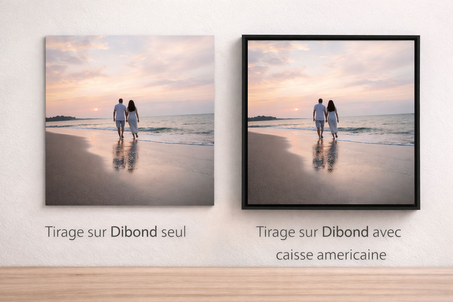 Tirage dibond caisse américaine