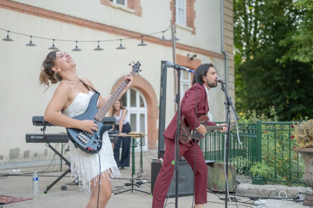 Concert live pendant la soirée de mariage